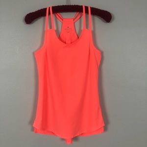 Athleta Go Time Tank | Racerback | Neon Coral